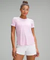 Lululemon Sculpt Short-sleeve Shirt In Pink