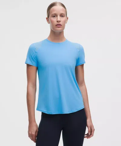 Lululemon Sculpt Short-sleeve Shirt In Blue