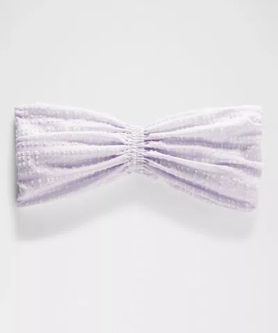 Lululemon Seersucker Check Gathered Headband