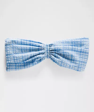 Lululemon Seersucker Check Gathered Headband