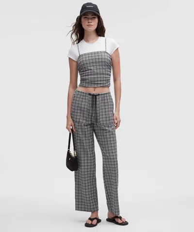 Lululemon Seersucker Check Mid-rise Pull-on Pant