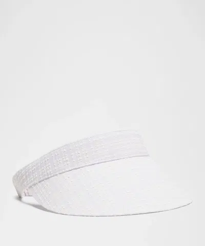 Lululemon Seersucker Check Removable Sweatband Visor