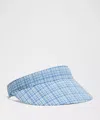 Lululemon Seersucker Check Removable Sweatband Visor