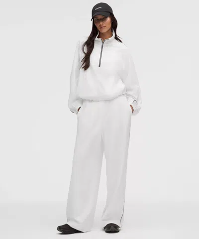 Lululemon Seersucker Wovenair High-rise Pleated Pant In White