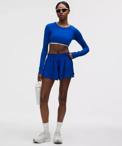 Lululemon Shake It Out High-rise Running Short 2.5" In Blue