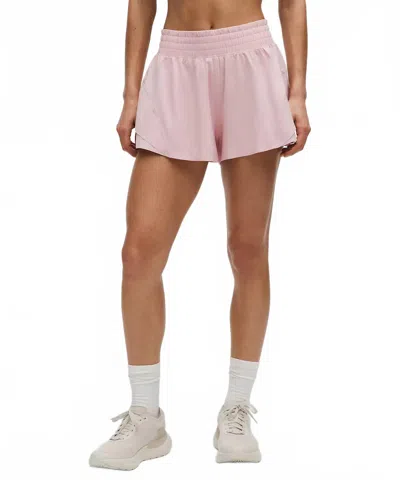 Lululemon Shake It Out High Rise Running Short In Pink