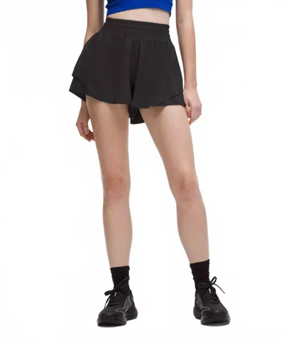 Lululemon Shake It Out High-rise Running Shorts In Black