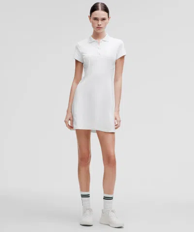 Lululemon Short-sleeve Polo Dress In White