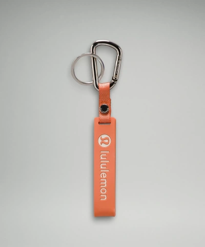 Lululemon Silicone Keychain In Orange