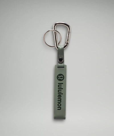 Lululemon Silicone Keychain In Green