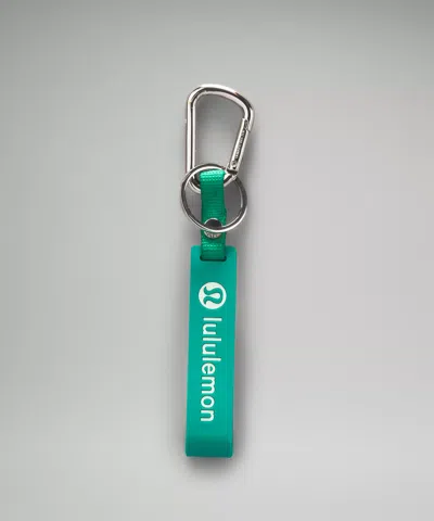 Lululemon Silicone Keychain In Green