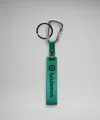 Lululemon Silicone Keychain In Green