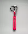 Lululemon Silicone Keychain In Pink