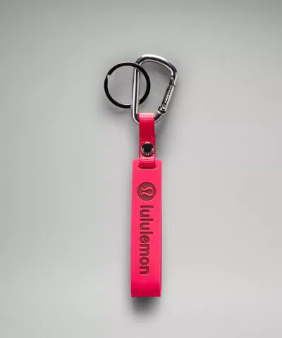 Lululemon Silicone Keychain In Pink