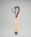 Lululemon Silicone Keychain In Gold