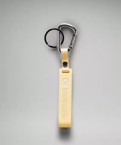 Lululemon Silicone Keychain In White