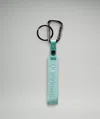 Lululemon Silicone Keychain In Blue