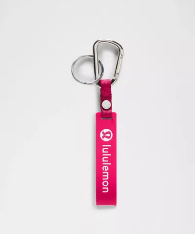 Lululemon Silicone Keychain In Pink
