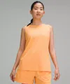 Lululemon Silk-blend Relaxed-fit Tank Top In Orange
