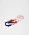 Lululemon Skinny Scrunchies 6 Pack In Multi