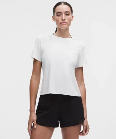 Lululemon Sleek Perforated Running Short-sleeve Shirt