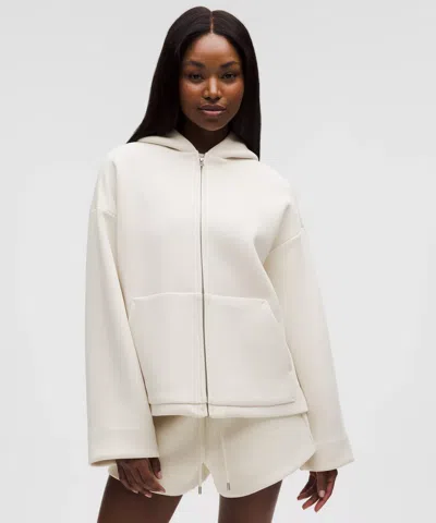 Lululemon Sleek Spacer Full-zip Hoodie In White