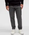 Lululemon Slim-tapered Smooth Twill Trousers Cropped In Gray