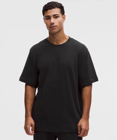 Lululemon Slub Cotton-jersey Short-sleeve Shirt In Black