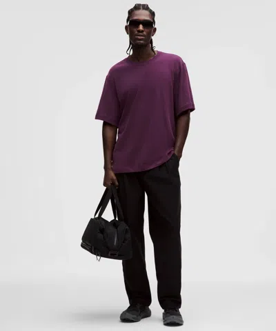 Lululemon Slub Cotton-jersey Short-sleeve Shirt In Purple