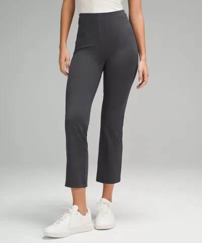 Lululemon Smooth Fit Pull-on High-rise Cropped Pants In Black