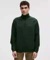 Lululemon Smooth Spacer Quarter Zip In Gray