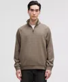 Lululemon Smooth Spacer Quarter Zip In Brown
