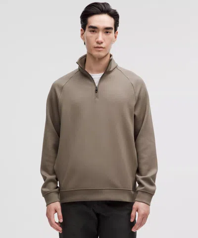 Lululemon Smooth Spacer Quarter Zip In Brown