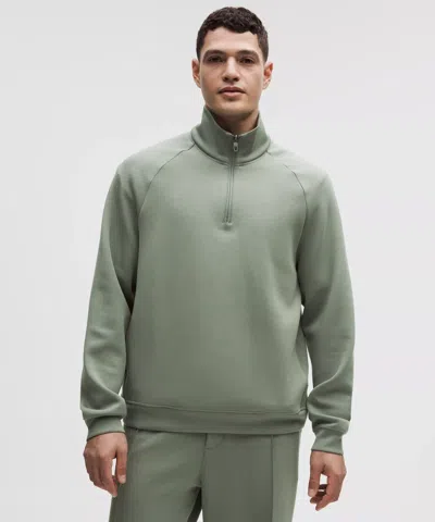 Lululemon Smooth Spacer Quarter Zip In Green