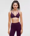 Lululemon Smoothcover Strappy Bra Light Support, A/b Cup In Purple