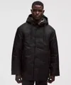 Lululemon Snap-front Insulated Hooded Jacket In Black