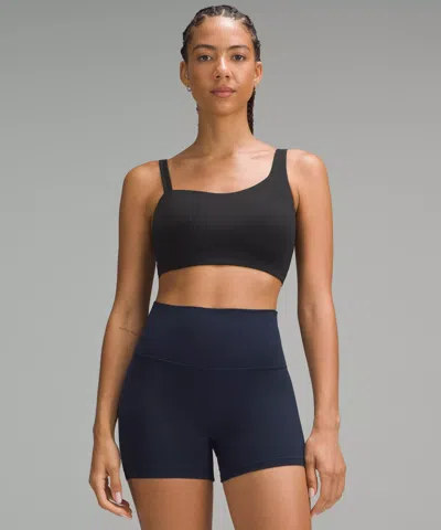 Lululemon Soft Foam Cup Asymmetrical Bra Light Support, D/dd Cup In Black