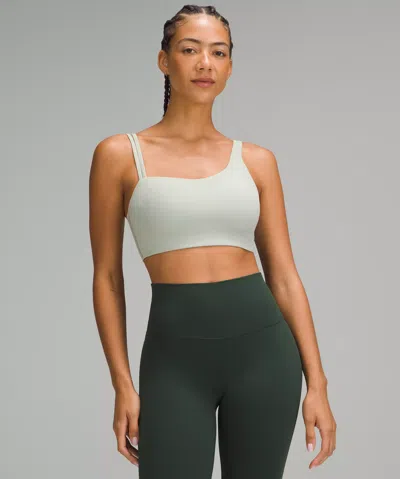 Lululemon Soft Foam Cup Asymmetrical Bra Light Support, D/dd Cup In Gray