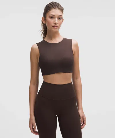 Lululemon Soft Foam Cup Ribbed Sleeveless Crewneck Bra