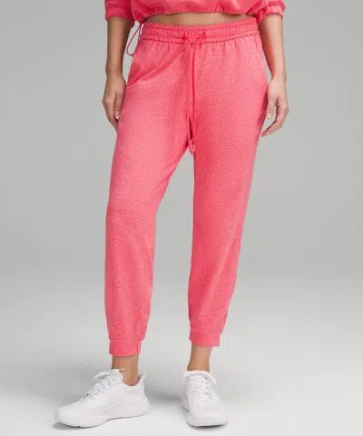 Lululemon Soft Jersey Classic-fit Mid-rise Joggers In Pink