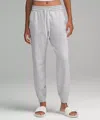 Lululemon Soft Jersey Classic-fit Mid-rise Joggers In White