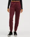 Lululemon Soft Jersey Classic-fit Mid-rise Joggers In Burgundy