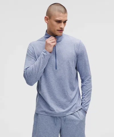 Lululemon Soft Jersey Half Zip In Blue