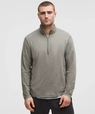 Lululemon Soft Jersey Half Zip In Gray