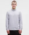 Lululemon Soft Jersey Half Zip In Gray