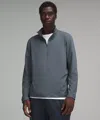 Lululemon Soft Jersey Half Zip In Gray