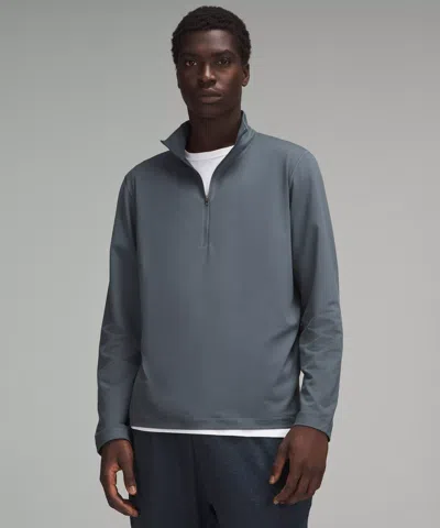 Lululemon Soft Jersey Half Zip In Gray