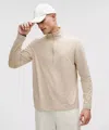 Lululemon Soft Jersey Half Zip In Neutral