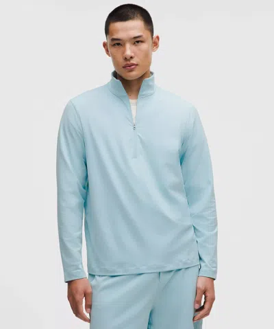 Lululemon Soft Jersey Half Zip In Blue