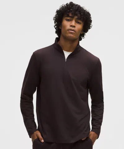 Lululemon Soft Jersey Half Zip In Brown